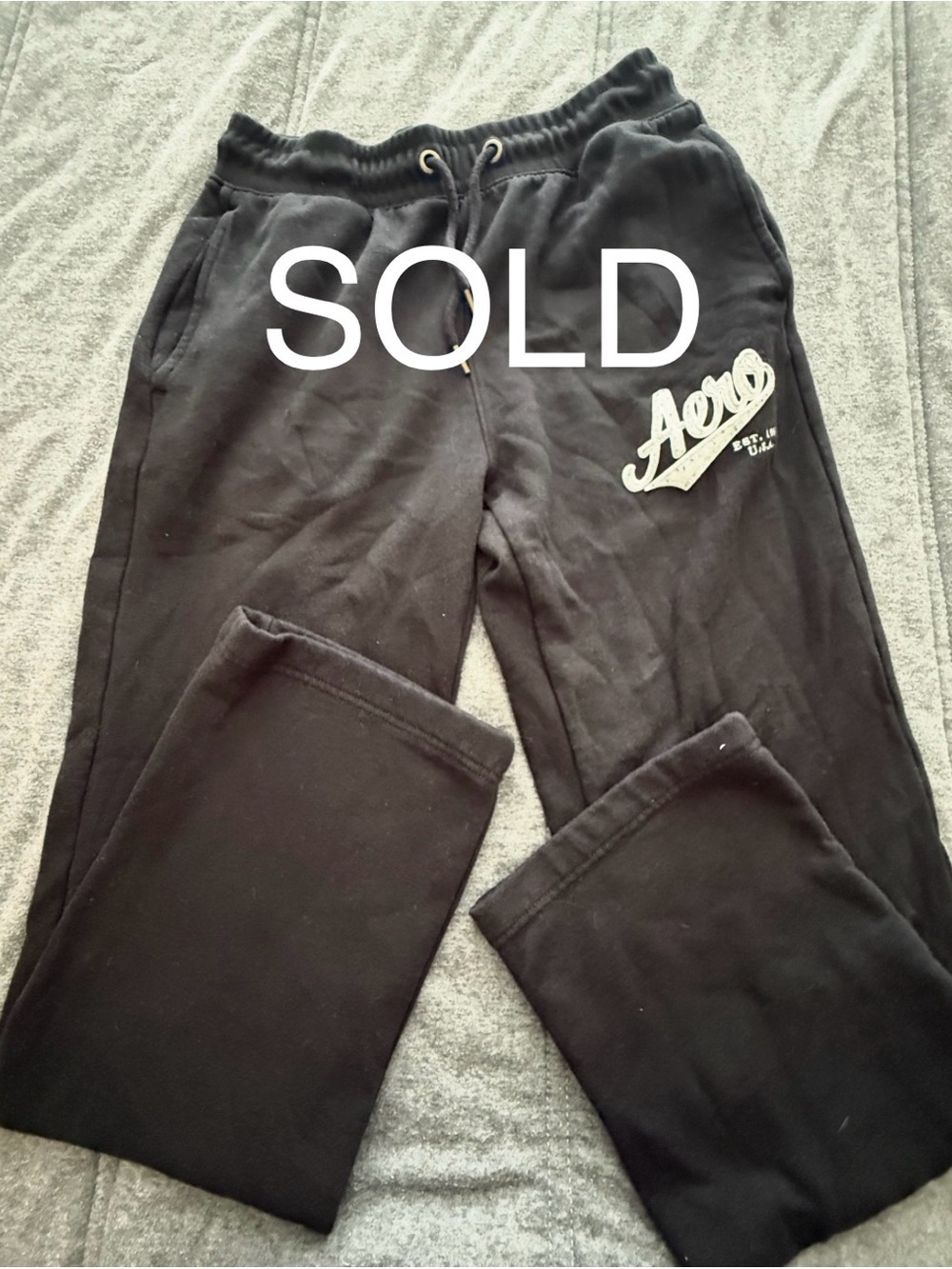 Aeropostale Black Logo Sweatpants